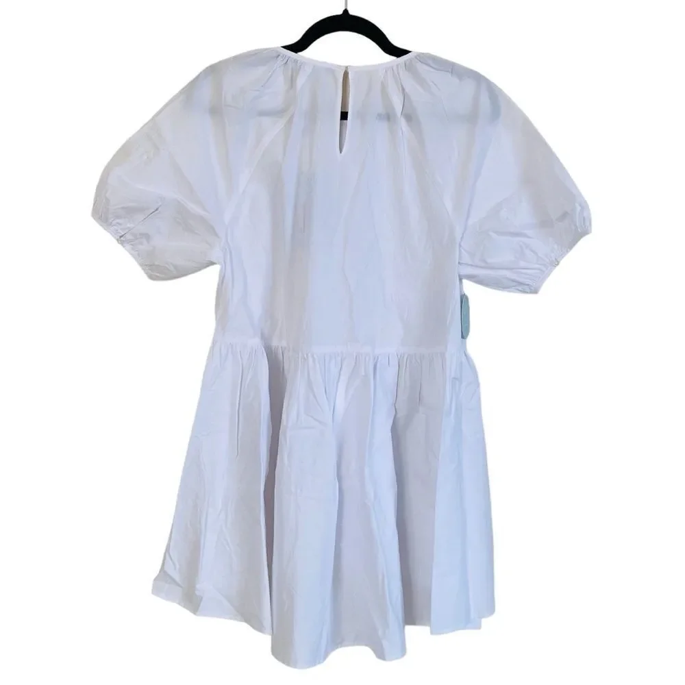 Hill House White Francesca Babydoll Top Sz XS NWT
